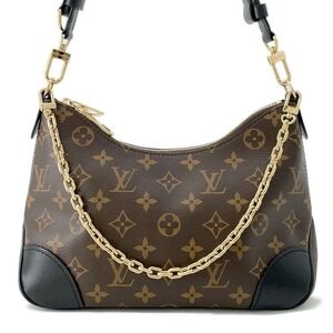 Louis Vuitton Monogram Boulogne Shoulder Bag Black